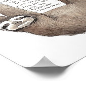 Poster Advice from a sloth art  (Coin)