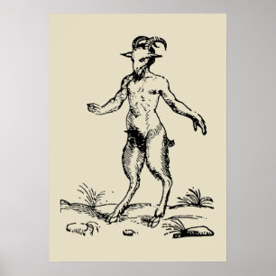 Poster Aegopithèque, Pan, Devil