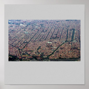 Poster Aerial de Barcelone
