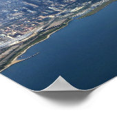 Poster Aerial Downtown Chicago 11x16 (Coin)