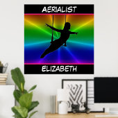 Poster Aérialist Rainbow Burst (Bureau à domicile)