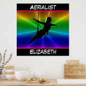 Poster Aérialist Rainbow Burst (Cuisine)