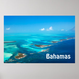 Poster aérien des Bahamas