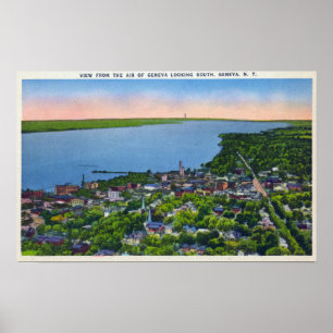 Poster Aérien sud de la ville