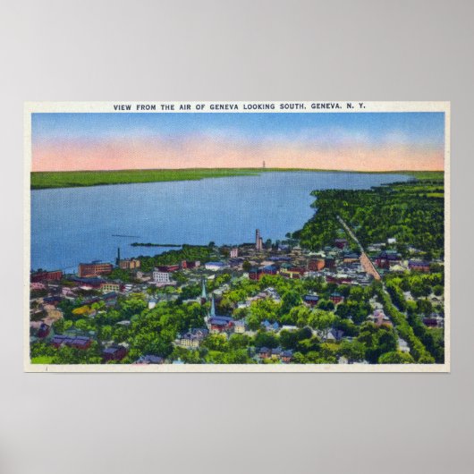 Poster Aérien sud de la ville (Devant)