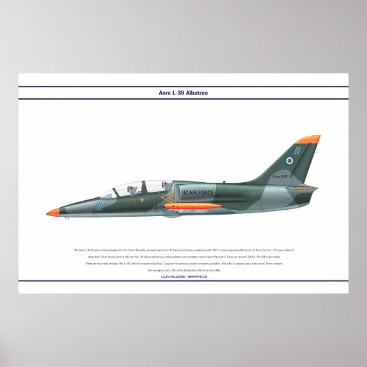 Poster Aero L-39 Ouzbékistan (Devant)