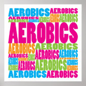 Poster Aérobic coloré (Devant)