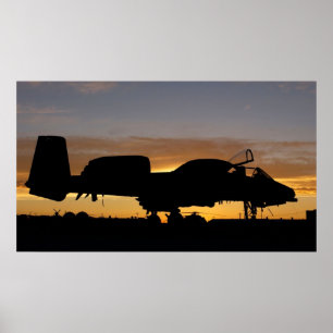 Poster Aéronef A-10 Thunderbolt II
