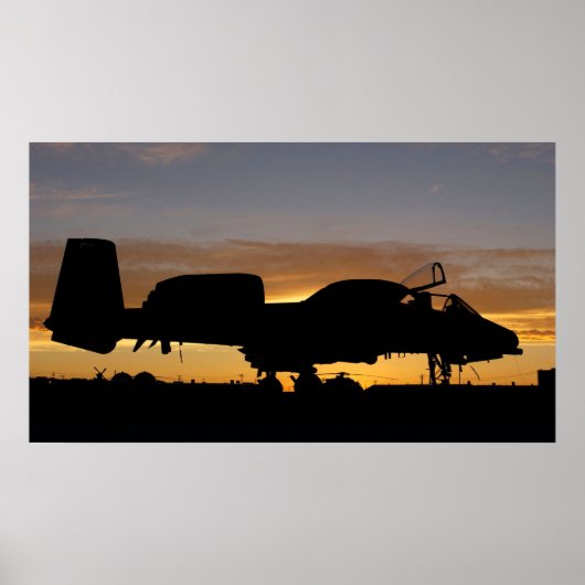 Poster Aéronef A-10 Thunderbolt II (Devant)