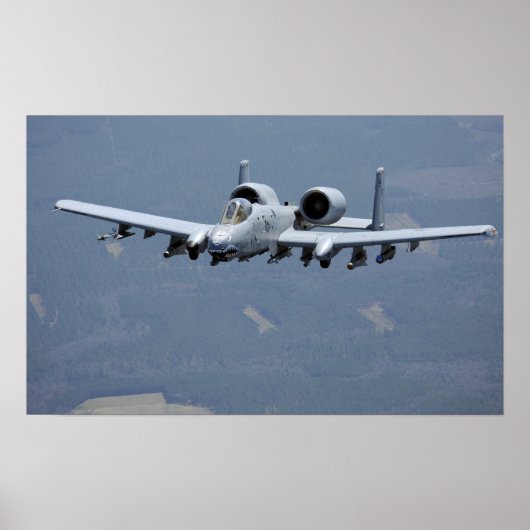 Poster Aéronef A-10 Thunderbolt II (Devant)
