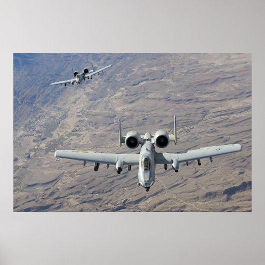 Poster Aéronef A-10 Thunderbolt II (Devant)