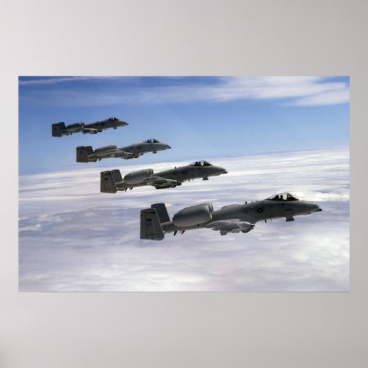 Poster Aéronef A-10 Thunderbolt II (Devant)