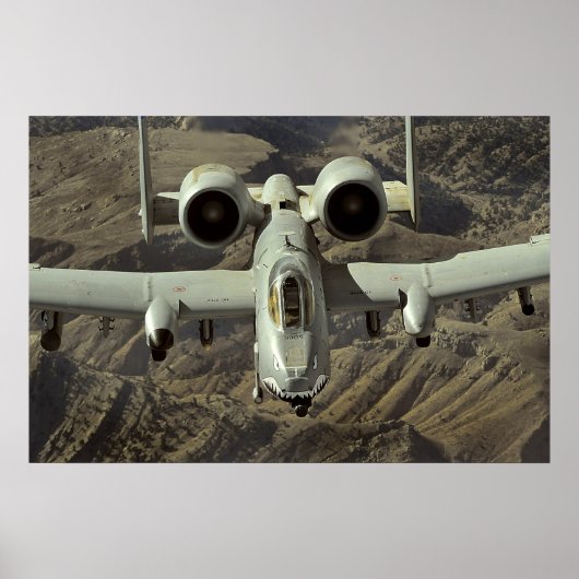 Poster Aéronef A-10 Thunderbolt II (Devant)