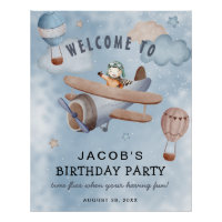 Aéronef Boy Fête d'anniversaire Bienvenue
