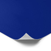 Poster Aéronef Chrome Cessna Silhouette Volant sur bleu (Coin)