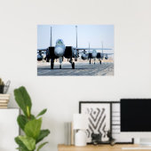 Poster Aéronef F-15E Strike Eagle (Bureau à domicile)