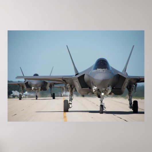 Poster Aéronef F-35 Lightning II (Devant)