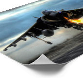 POSTER AÉRONEF HARRIER (Coin)