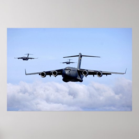 Poster Aéronefs C-17 Globemaster III (Devant)