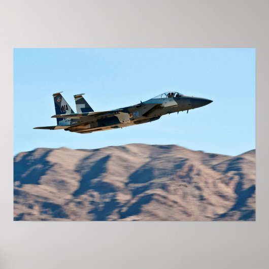 Poster Aéronefs de l'aigle de frappe F-15 (Devant)