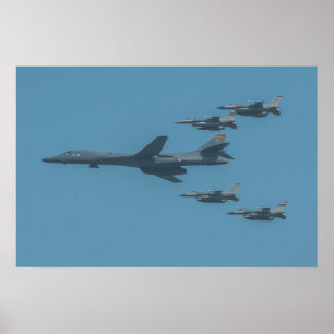 Poster Aéronefs de Lancer B-1B