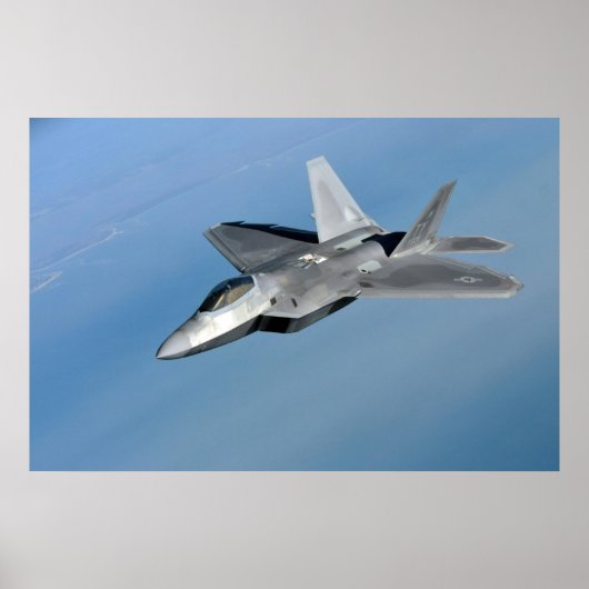 Poster Aéronefs de Raptor F-22 (Devant)
