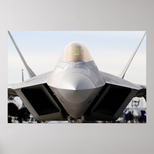 Poster Aéronefs de Raptor F-22 (Devant)