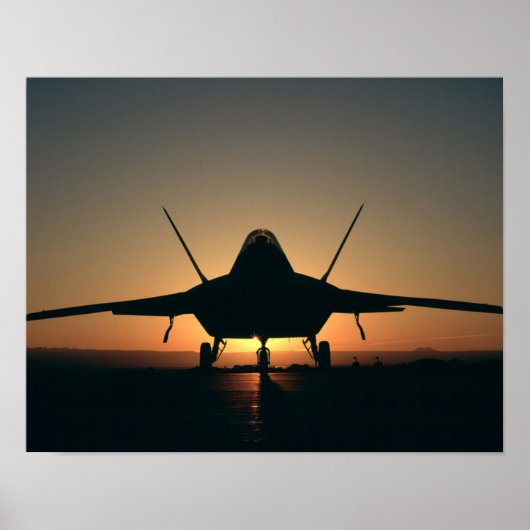 Poster Aéronefs de Raptor F-22 (Devant)