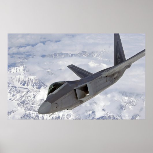 Poster Aéronefs de Raptor F-22 (Devant)