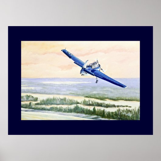 Poster Aéronefs vintages (Devant)
