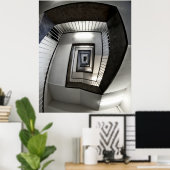 POSTER AÉROPORT DE BERLIN TEMPELHOF ESCALIER SPIRAL (Bureau à domicile)