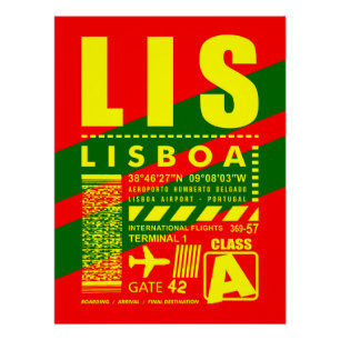 Poster Aéroport de Lisbonne