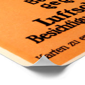 Poster AÉROPORT FLUGPLATZ JOHANNISTHAL par Julius Klinger (Coin)