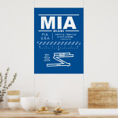 Poster Aéroport international de Miami MIA  (Cuisine)
