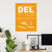 Poster Aéroport international d'Indira Gandhi DEL (Bureau à domicile)