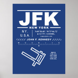Poster Aéroport international John F. Kennedy JFK