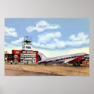 Poster Aéroport McGhee Tyson de Knoxville Tennessee