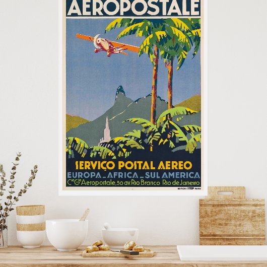 Poster Aéropostale vintage (Cuisine)