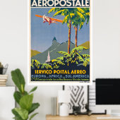 Poster Aéropostale vintage (Bureau à domicile)