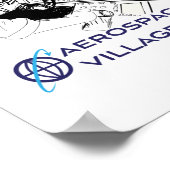 Poster Aérospatiale Village 2021 Badge Art (Coin)