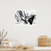 Poster Aérospatiale Village 2021 Badge Art (Cuisine)