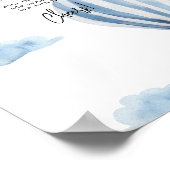 Poster Aerostat Bleu - bar mimosas (Coin)