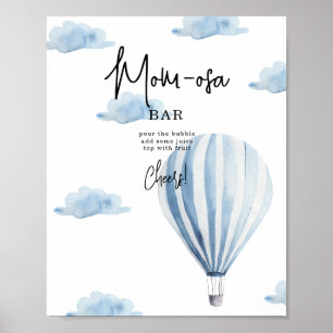 Poster Aerostat Bleu - bar mimosas