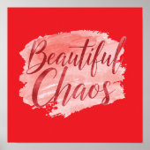 Poster Aesthetic Beautiful Chaos Script Typography (Devant)