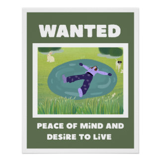 Poster aesthetic peace mind nature healing vibes perfect poster