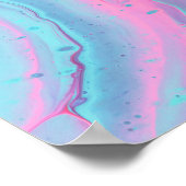 Poster Aesthétique Abstraite Vaporwave Watercolor Art Spl (Coin)