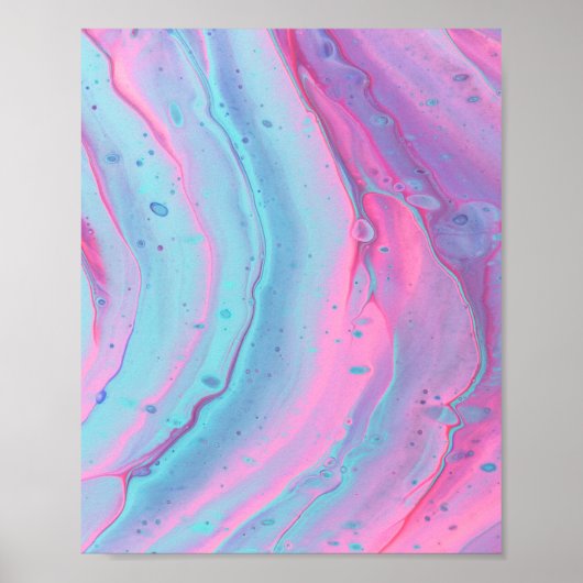 Poster Aesthétique Abstraite Vaporwave Watercolor Art Spl (Devant)