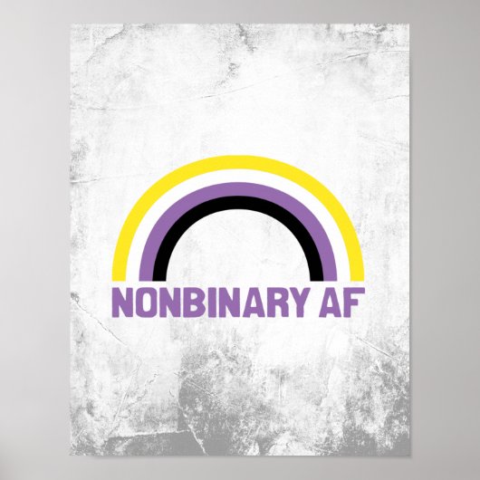 Poster AF non binaire (Devant)