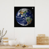 Poster/Afdruk: Aarde uit de ruimte - NASA Poster (Keuken)