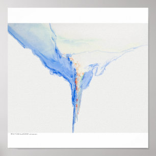 Poster/Afdruk: "Blauwe formulieren" Poster